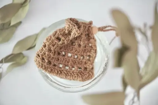 SAC À SAVON EN FIBRE DE CHANVRE - FAIT MAIN